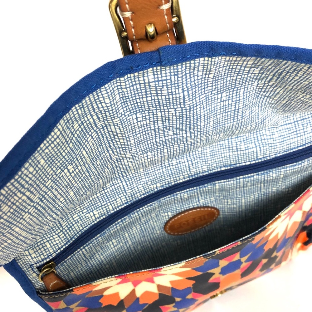 Fossil Geometric Pattern Multi Color Crossbody - image 4